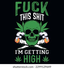 Diseño de camisetas gráficas de algas humeantes 