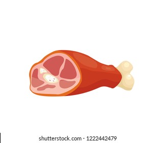 smoked chicken vector