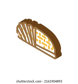 smoked meat isometric icon vector. smoked meat sign. isolated symbol illustration