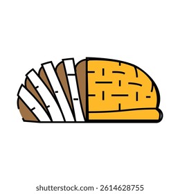 smoked meat line icon vector. smoked meat sign. isolated symbol illustration