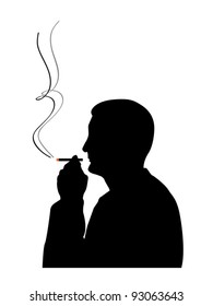 Smoker Stock Vector (Royalty Free) 93063643 | Shutterstock