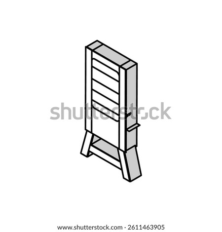 smoker bacon isometric icon vector. smoker bacon sign. isolated symbol illustration