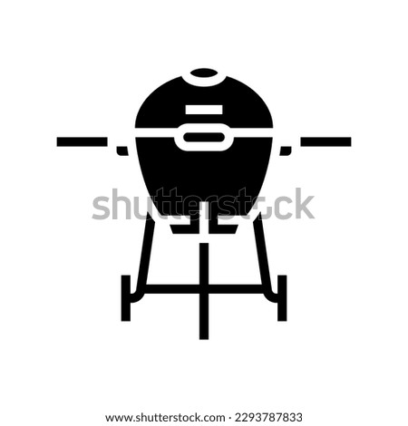 smoker beef glyph icon vector. smoker beef sign. isolated symbol illustration