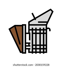 smoker beekeeping color icon vector. smoker beekeeping sign. isolated symbol illustration
