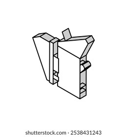smoker beekeeping isometric icon vector. smoker beekeeping sign. isolated symbol illustration