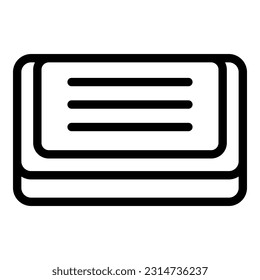 vector de contorno de icono del cuadro de fumadores. Humo de cigarrillo. Salud de la nicotina