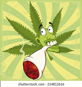 a smoker cartoon