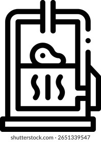 smoker icon. Thin Linear Style Design Isolated On White Background