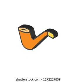 Smoker isometric left top view 3D icon
