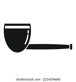 Smoker pipe icon simple vector. Smoke tobacco. Cigar drawing