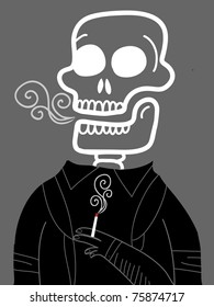 smoker skeleton