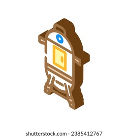 vector de icono isométrico del filete de fumador. cartel de filete de fumador. ilustración de símbolo aislado