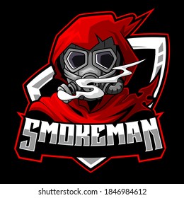 SMOKERMAN | VECTOR MASCOT LOGO