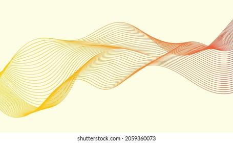 Smokey Abstract Waves Vector Illustration Graphic For Designing. 