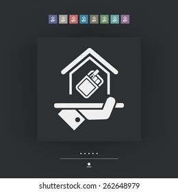 Smoking area icon