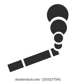 smoking area icon, dima symbol, flat vector illustration on white background