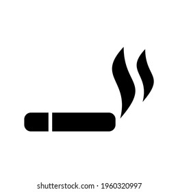smoking area icon or logo isolated sign symbol vector illustration - high quality black style vector icons
