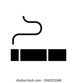 smoking area icon or logo isolated sign symbol vector illustration - high quality black style vector icons
