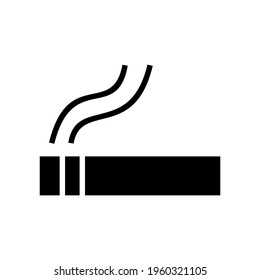 smoking area icon or logo isolated sign symbol vector illustration - high quality black style vector icons
