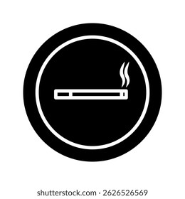 smoking area icon. smoke allowed area. cigarette icon