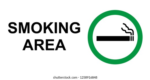 smoking area icon vector eps10 editable