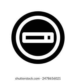 Raucherbereich-Symbol. Vektorgrafik-Glyphensymbol für Ihre Website, Ihr Handy, Ihre Präsentation und Ihr Logo-Design.