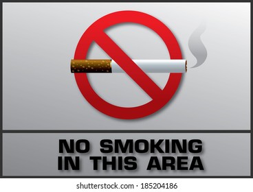 Smoking area labels