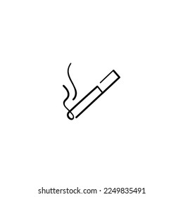 Smoking Area Line Style Icon Design