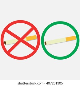 Smoking Area and No Smoking