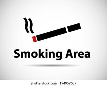 Smoking Area Sign