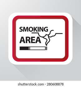 Smoking area sign