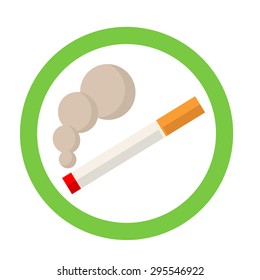 smoking area sign