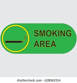 Smoking area sign