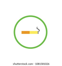 Smoking area sign icon