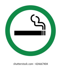 Smoking Area Sign, Smoking Area Icon