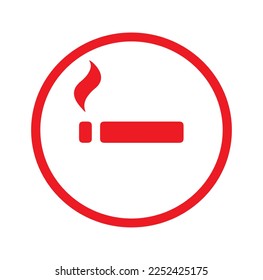 smoking area sign icon vector isolated on background