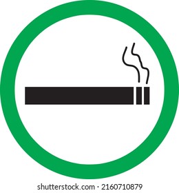 Smoking Area Sign . Vector illustration on white background..eps
