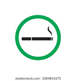 smoking area sign vector illustration