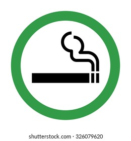 Smoking Area Sign . Vector Illustration