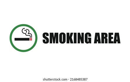 Smoking area symbol sign vector