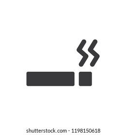 Smoking area vector icon