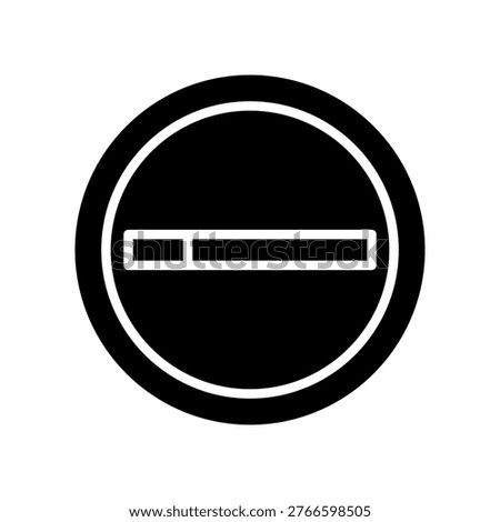 Smoking area vector icon, cigarette permission sign silhouette, and public zone symbol isolated