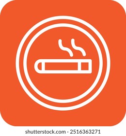 área de fumaça Ícone Vetor Design Illustration