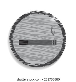 smoking area zone icon