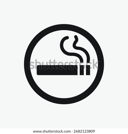 Smoking Area, Smoking Zone ,No Smoking Icon smoking sign vector 
