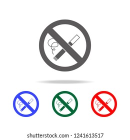 smoking ban icon. Elements of fireman in multi colored icons. Premium quality graphic design icon. Simple icon for websites, web design, mobile app, info graphics