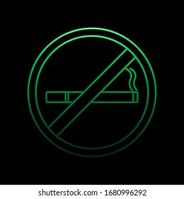Smoking ban nolan icon. Simple thin line, outline vector of fireman icons for ui and ux, website or mobile application