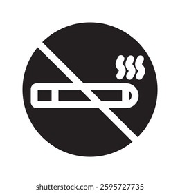 smoking ban vector flat icon. 10 EPS