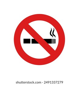 Smoking ban - vector icon
