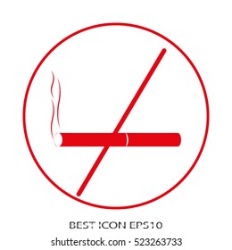 smoking ban, vector icon, eps10